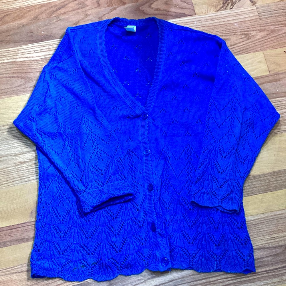 CW ( Clifford & Wills) Deep Blue Cable Kit Pattern, 100% Cotton, Size OS.